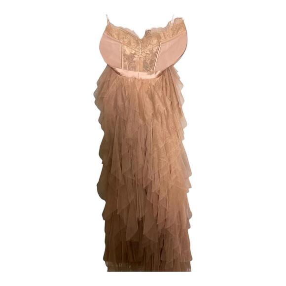 For Love & Lemons x Revolve Bustier Gown Warm Taupe Size XS - Picture 5 of 7